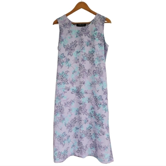 Sag Harbor Dresses & Skirts - Vintage 90s Sag Harbor Floral Maxi Dress Size 10P